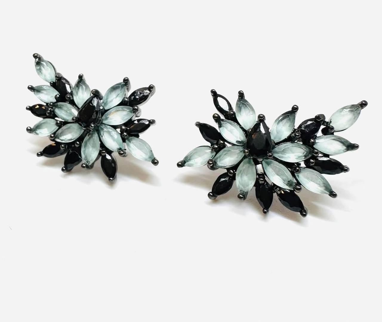 925 Sterling Silver (Stamped), Rhodium Plated Natural Chalcedony Drop Earrings — Handcrafted 4