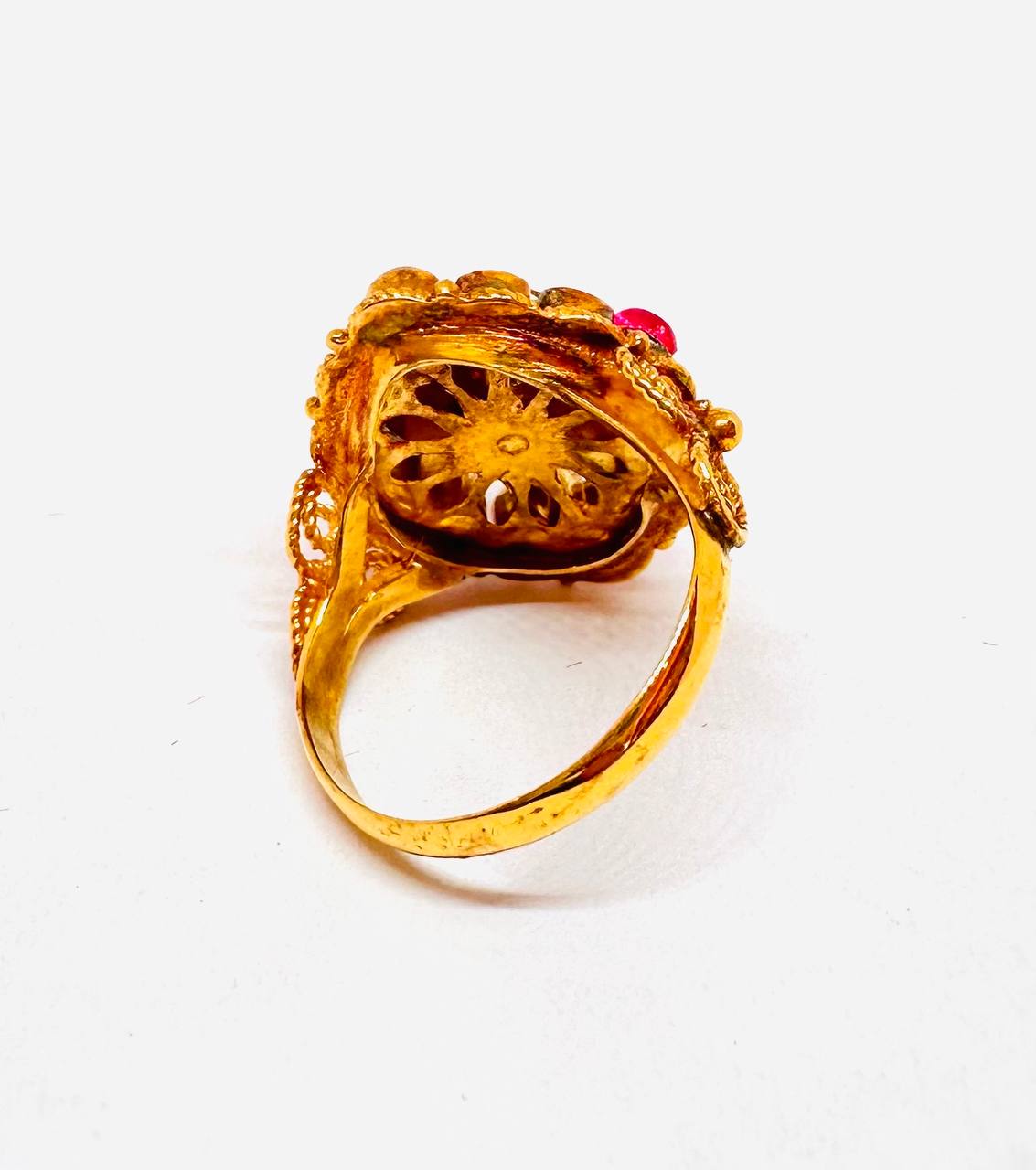 90% Gold (22K) rubí natural anillo 2