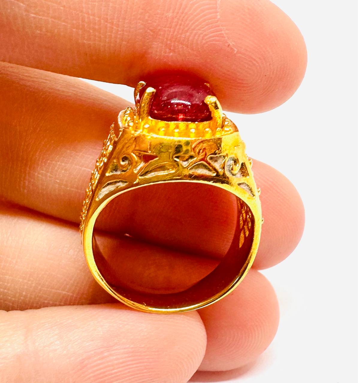 Gold-Filled Natural Ruby Ring — Handcrafted 2