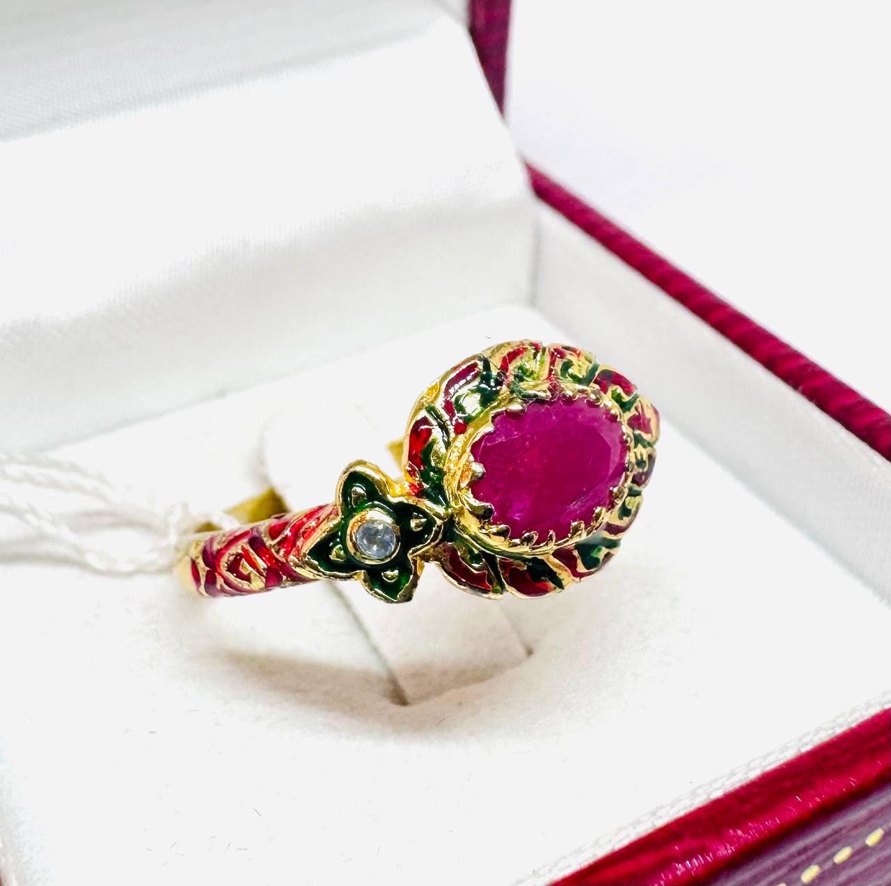 925 Sterling Silver Natural Ruby Ring — Handcrafted 4