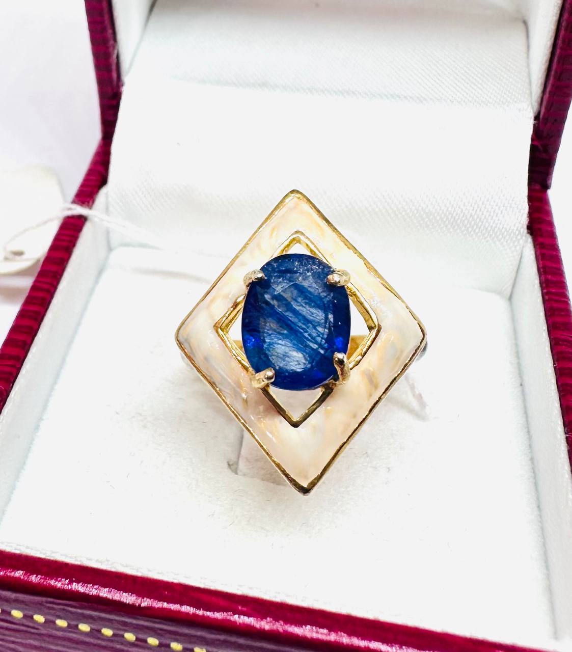 925 Sterling Silver Natural Sapphire Ring — Handcrafted
