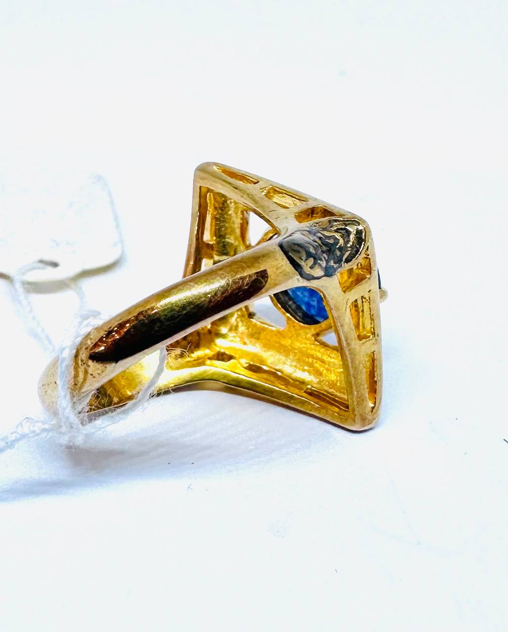 925 Sterling Silver Natural Sapphire Ring — Handcrafted 4