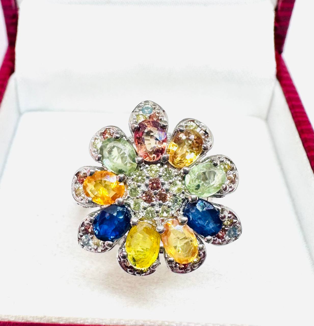 925 Sterling Silver Natural Gemstone Ring — Handcrafted 2