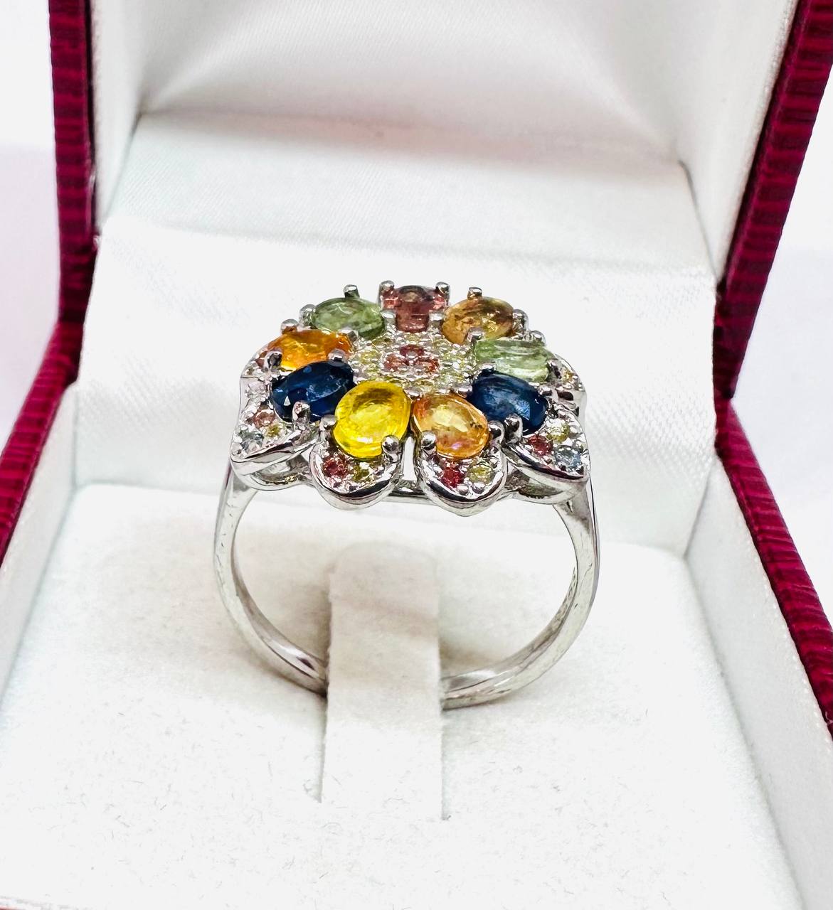 925 Sterling Silver Natural Gemstone Ring — Handcrafted 3