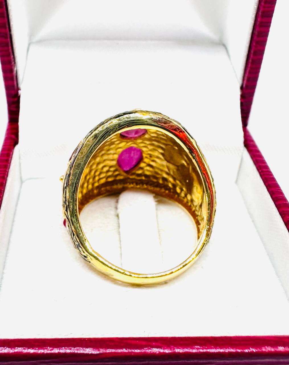 925 Sterling Silver Natural Ruby Ring — Handcrafted 2